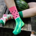 thumbnail image 4 of FAYNIXHSC Asymmetrical Cotton Socks,Fashionable Vintage Style,Various Pattern Options, for All Seasons,2 Pairs Shipping, 4 of 8