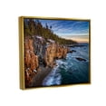 thumbnail image 3 of Stupell Snowy Cliffs Ocean Tide Waves Landscape Photography Gold Floater Framed Art Print Wall Art, 3 of 6