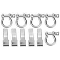 thumbnail image 1 of 5Set O Shape Stainless Steel Alloy Bow Shackle Parachute Cord Knitting Buckle Adjust Tools, 1 of 14