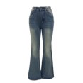 thumbnail image 5 of REALiKUN High Waisted Flared Denim Jeans for Women Bell Bottom Stretch Vintage Ripped Distressed Streetwear, 5 of 7