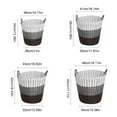thumbnail image 6 of Fenull Plastic storage basket, laundry basket, plastic woven basket for toys with hollow handles yellow color matching (folded delivery) large,Laundry basket, 6 of 9