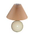 thumbnail image 1 of 5W Decorar LED Lámpara plisada Lámpara de ratán Lámpara de soporte para el cuidado de los ojos Luz nocturna para Cerámica Crema Zulema Lámpara plisada, 1 of 8