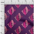 thumbnail image 1 of oneOone Cotton Poplin Fabric Fish Block Fabric Prints By Yard 56 Inch Wide, 1 of 4