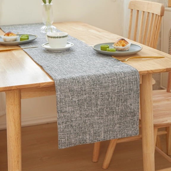 Hxlamzoo Solid Color Sheer Table Runner Polyester Fabric Multi-Color 11.81x82.68 Inches for Wedding Celebration Home Decor Party Supplies