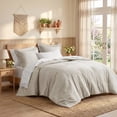 thumbnail image 3 of Regency Heights King Size Comforter Set, 7-Piece Reversible Bed in a Bag with Sheets, Neutral, 3 of 13