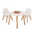 thumbnail image 1 of Mesa Circular - 2 Sillas Frankfurt (Blanco, Barniz), 1 of 3