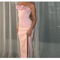 thumbnail image 1 of Off Shoulder Robe de Bal Femmes 3D Fleur Slash Cou Fente Robes Longues Banquet Formel Mariage Partie Robes de Soirée Vestidos, 1 of 8