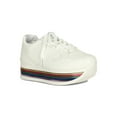 thumbnail image 1 of Women Rainbow Metallic Platform Lace Up Sneakers 18606, 1 of 5