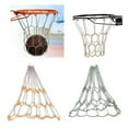 thumbnail image 2 of HLONK Metal Chain Basketball Net Indoor Outdoor Goal Training Basketball Net Hoop 12 Hook Rustproof Basketball Targets Net, 2 of 15