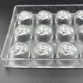 thumbnail image 1 of Clear Hard Plastic Rose Shaped Polycarbonate PC Chocolate Molds DIY Jelly Mould, 1 of 9
