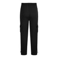 thumbnail image 5 of qolati Men's Fleece Cargo Sweatpants Open Bottom Stretch Elastic Waist Baggy Joggers Casual Loose Fit Athletic Drawstring Workout Gym Pants, 5 of 6