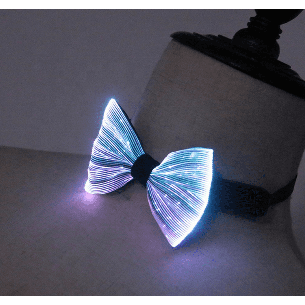 Luminous Bow Tie LED Light, 7 Colors Classic Pre-tied Bow Tie for Boy, Solid and Formal for Black - Walmart.com