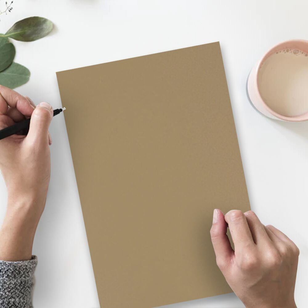 JAM Paper Extra Heavyweight Legal 130lb Cardstock, Legal, 8 1/2 x 14, Brown Kraft, 25 per Pack