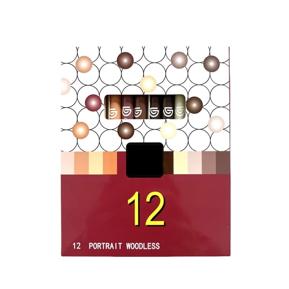 12 Color Watercolor Pencil Woodless Colored Pencils Oil Based Colored Pencil for Artist Children Art Painting Sketching