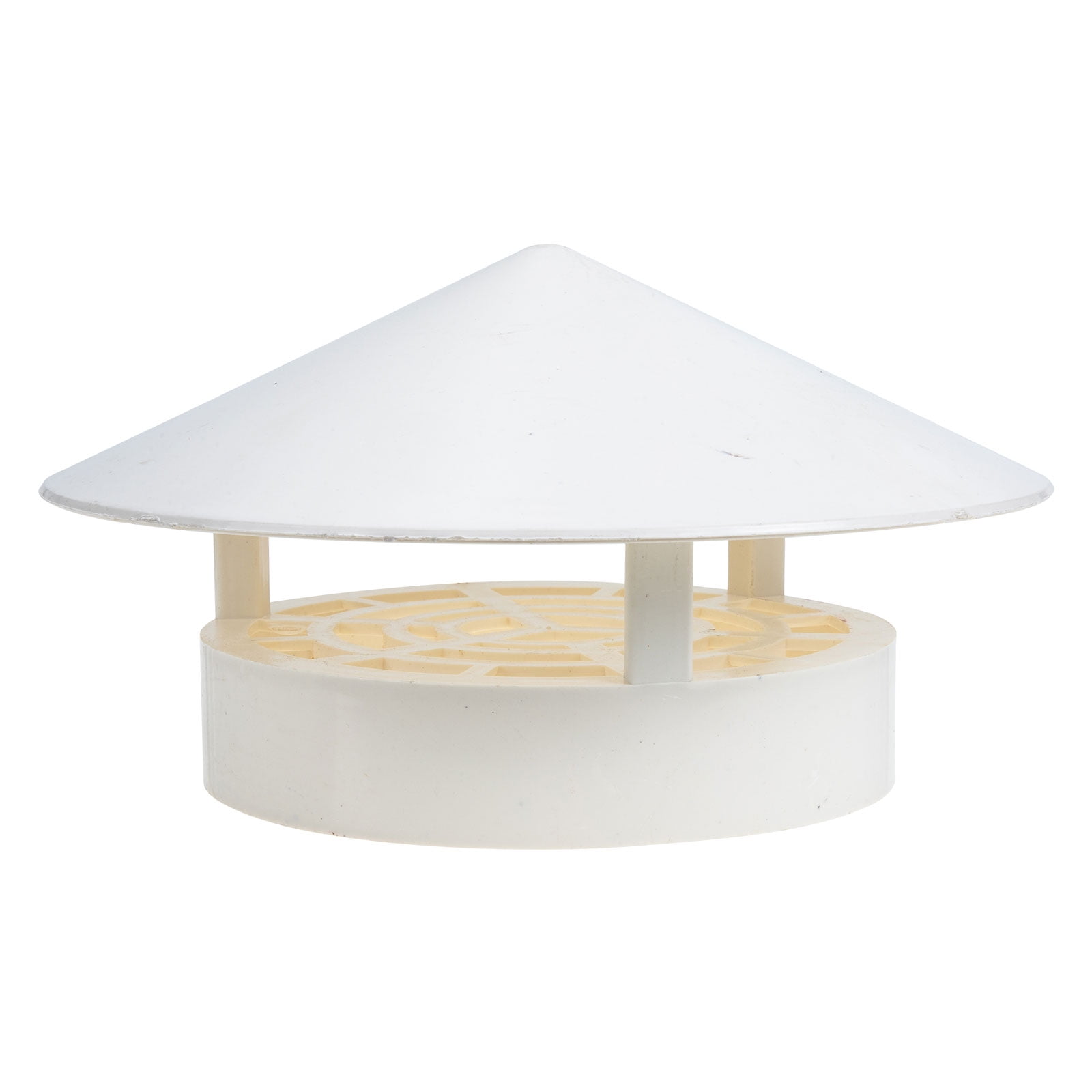 Chimney Cap Cover Roof Rain Vent Caps Pipe Round Flue Fireplace Topper Replacement Rainproof Pot Stove End Plastic Tube