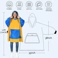 thumbnail image 4 of Tirrinia Oversized Blanket Hoodie Fleece Pullover Large Front Pocket Unisex Adult, 4 of 6