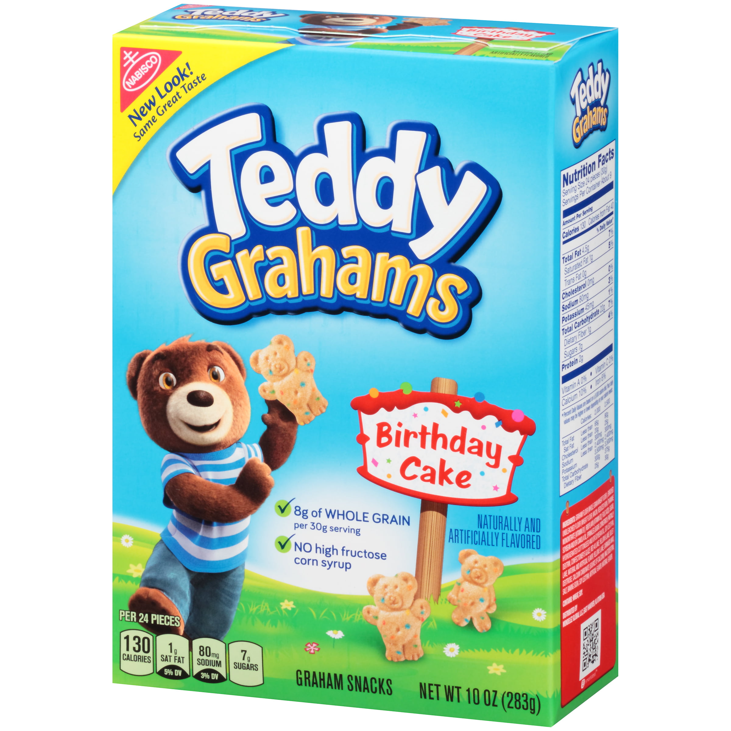 Nabisco Honey Maid Birthday Cake Teddy Grahams 10 Oz Walmart Com Walmart Com