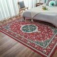 thumbnail image 5 of Junovo Boho Rug Non Slip Bedroom Rug Vintage Area Rugs for Living Room,8'x10',Red, 5 of 7