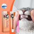 thumbnail image 4 of FHBVT Pet Teeth Care Kit Three Sided Toothbrush +75g Flavored Toothpaste Ergonomic Tongue Cleaner Reduces Plaque Tartar Dishwasher Safe For Large Dogs Oral Hygiene Cleaning Supplies Decor Favors, 4 of 9