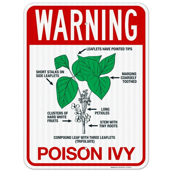 Warning Poison Ivy Sign,
