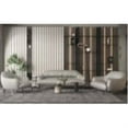 thumbnail image 2 of ACME Leonia Loveseat, Pearl Gray Top Grain Leather, 2 of 4