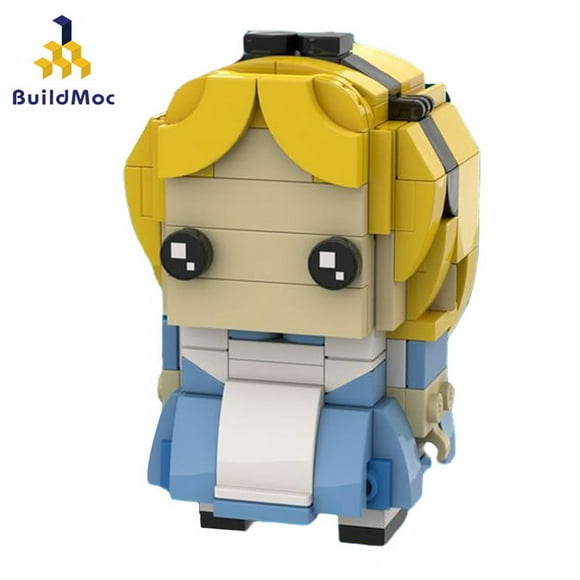 MOC-31453 Alice in Wonderland building block square head boy compatible with LEGO building block toys