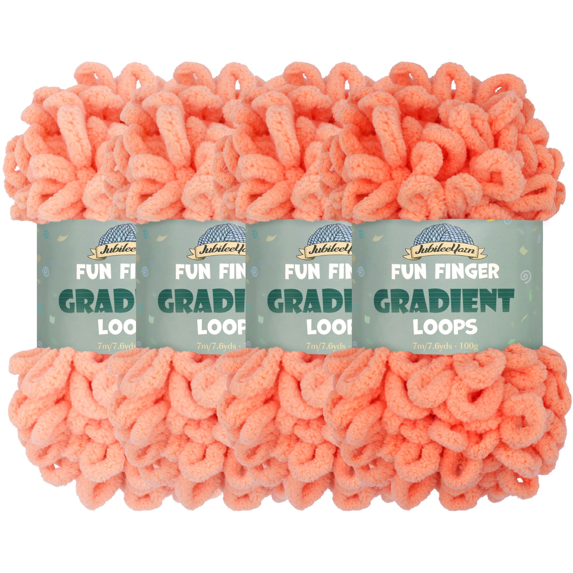 JubileeYarn Gomitoli Jumbo Per Finger Knitting – 5 Matasse Da 100g In Arancione, Blu E Marrone