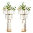 thumbnail image 5 of 3-Tier Flower Stand for Wedding, Crystal Flower Stand, Weddings Decoration, 5 of 22
