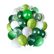 300 Pcs Green CORNET Balloons 12 Inch Different Shades of Green Party Balloon Set, of For Jungle Safari Party Supplies