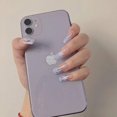 thumbnail image 2 of 24 Uds. De uñas postizas a presión con llamas, ataúd cuadrado, uñas postizas acrílicas, pegamento de fuego en las uñas para mujeres y niñas, salón de manicura Diy, 2 of 3
