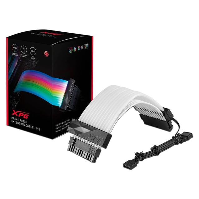 Cable Extensión ADATA para Motherboard ATX 24-Pin, XPG PRIME Adata ARGBEXCABLE-MB-BKCWW