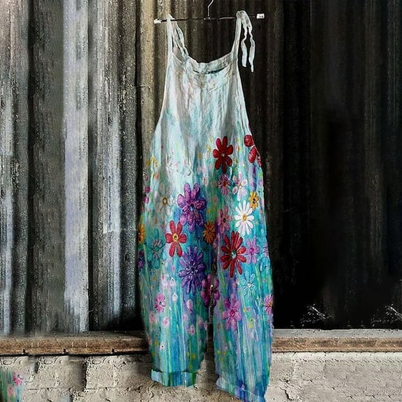 Yuwull Plus Size Wide Leg Bib Pants Overalls For Women Summer Beach Sleeveless Casual Romper Playsuit Boho Holiday Short Jumpsuit Loungewear