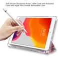 thumbnail image 2 of Dteck Compatible with iPad 8th Generation / iPad 7th Generation Case, iPad 10.2 Inch Cases with Pencil Holder, Flip Smart Case Trifold Stand Glitter Clear Back Cover,13 Light Purple Marble, 2 of 4