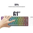 thumbnail image 2 of TEMOGU-60% Wired Gaming Keyboard, RGB Backlit Ultra-Compact 61 Keys 60 Percent Mini Gaming Keyboard for PC/Mac Gamer, Typist, Travel, Easy to Carry on Business Trip(Iron Grey), 2 of 4