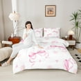 thumbnail image 4 of Castle Fairy 2-Piece Twin Bow Daisy Love Heart Bedding Comforter Set, 4 of 8