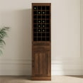 thumbnail image 5 of Modular Wine Bar Cabinet,Farmhouse Wine Bar Cabinet Buffet Cabinet & Sideboard Cupboard for Living,Dining Room,Walnut Brown, 5 of 7