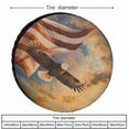 thumbnail image 2 of American Flag Camping Spare Tire Cover Independence Memorial Day Camping Wheel Protectors Tyre Covers Weatherproof Wheel Covers for Fit for SUV Truck Travel Trailer, 2 of 10