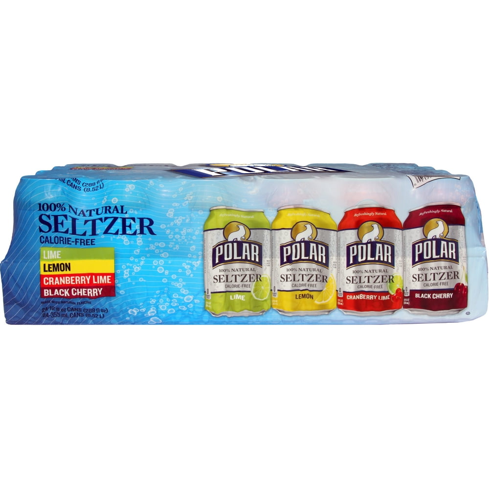 Polar Seltzer Water, Variety Pack, 12 Fl Oz, 24 Count