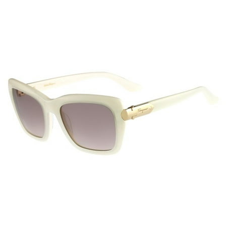 Salvatore Ferragamo SF763/S 105 White Rectangle Sunglasses