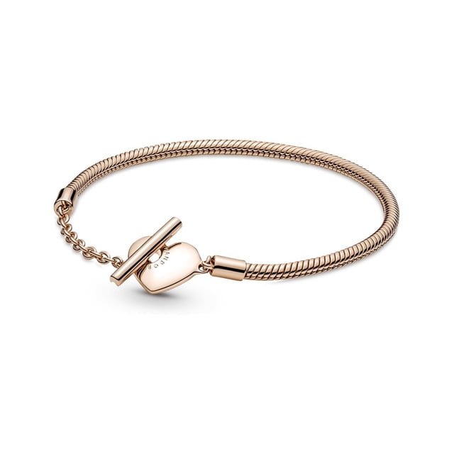 Pulsera Pandora Moments Cadena De Serpiente Con Un Corazón 589285C00 | Talle 16 | Colección Pandora Moments | Joyería De Lujo Para Mujer | Ideal Para Regalo Elegante | Compatible Con Charms Pandora
