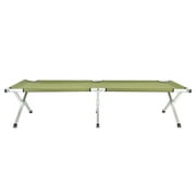 UBesGoo Folding Chaise Lounge Outdoor Portable Folding Camping Bed Cot Green