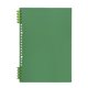 thumbnail image 1 of Xiao Hua Cuaderno espiral A5 a cuadros, tapa dura extraíble de papel grueso, 120 páginas/60 hojas, para tomar notas, suministros de oficina y hogar, 1 paquete, verde, 1 of 3