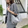 thumbnail image 2 of Beautynvta Trendy Leather Crossbody Bag for Women, Shoulder Handbag with Adjustable Strap, Casual Bag Crossbody Purse for Travel, Silver, 2 of 6