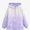 B Purple, variant on DJDLJWCJ Girls Windbreaker Jacket Cute Print Winter Warm Soft Polar Fleece Coat Waterproof Full Zipper Jacket Pink Size 4T