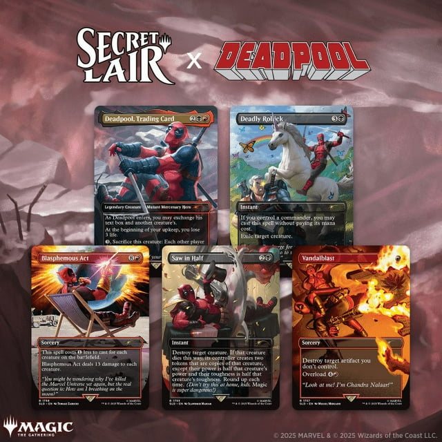 Magic the Gathering Secret Lair x Marvel's Deadpool (Foil)