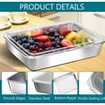 thumbnail image 2 of 3 Pack Stainless Steel Containers with Lids, Nested Food Storage Container, Stackable Freezer Food Containers, Meal Prep Containers for Refrigerator or Picnic, BBQ Party, Gym Lunch, Dishwasher Safe, 2 of 8