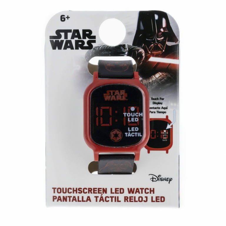 Star Wars LED Display Digital Touch Screen Watch for Kids - Black Star Wars LED Display Digital Touch Screen Watch for Kids - Black