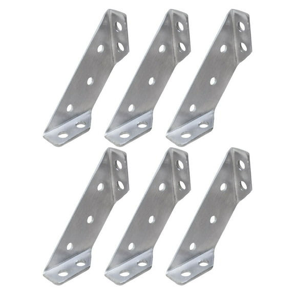 HOMEMAXS 6pcs Corner Brace Universal Stainless Steel Furniture Corner Connector Bracket