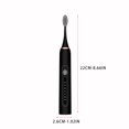 thumbnail image 4 of MZCPSYHA Toothbrush 6 Modes Cleaning Portable Adult Travel Toothbrush With 4 Replacement Brush Heads, 4 of 8