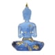 thumbnail image 2 of 2x estatua de Buda meditando, estatuil, escultura, decoración para el hogar y oficina, manualidades azules Baoblaze Estatua de Buda de resina, 2 of 8